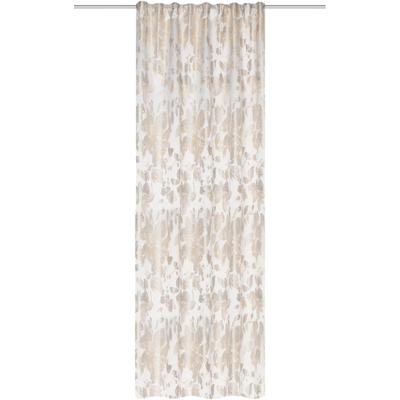Vorhang HOME WOHNIDEEN "TAFITI" Gr. 1, grau (stein), B:140cm H:245cm, Polyester, Gardinen, HxB: 245x140, Dekotsoff Jacquardgemustert