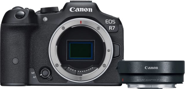 Canon EOS R7 Mirrorless Camera met EF-EOS R Adapter