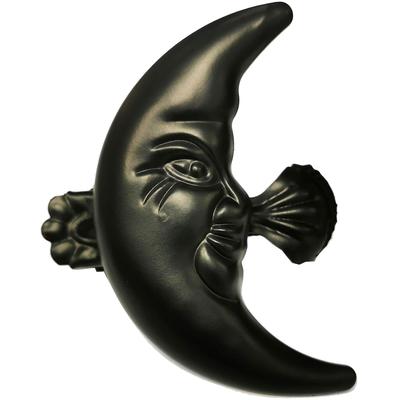 Dekoklammer INDEKO "Mond A" Gr. 1, schwarz, Ø:0,35cm, Gardinenbefestigungen