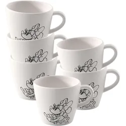 Villeroy & Boch, Tasse, Manufacture Rock blanc - Mickey Mouse Espressotassen (60 ml, 6x)