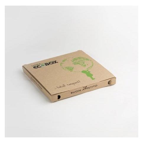 Antalis Pizzakarton ecobox braun fluorfrei 32x32x3cm 100Stk/Packung - (100 Stk.) (100x) (5701766752367)