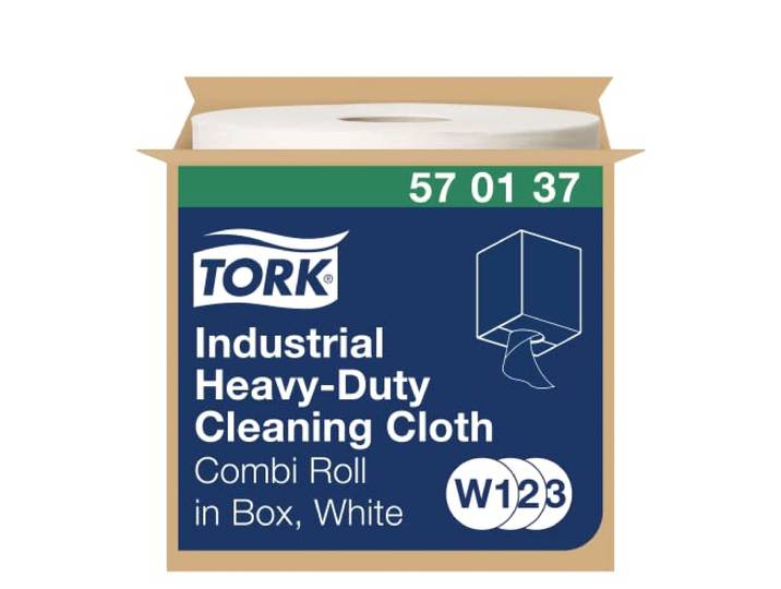 Tork Heavy-Duty Reinigingsdoeken Wit W1/2/3, Herhaaldelijk bruikbaar, 1 x 160 doeken, 570137