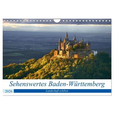 Sehenswertes Baden-Württemberg (Wandkalender 2026 DIN A4 quer), CALVENDO Monatskalender