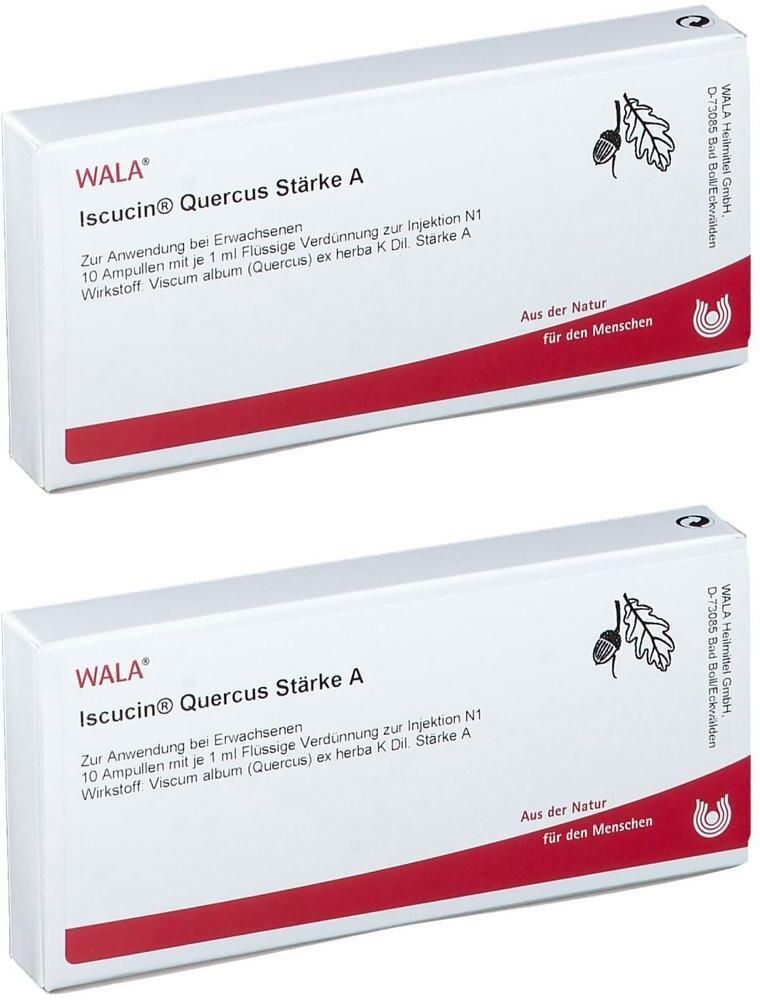WALA Iscucin quercus Stärke A Ampullen 2x 2x10x1 ml