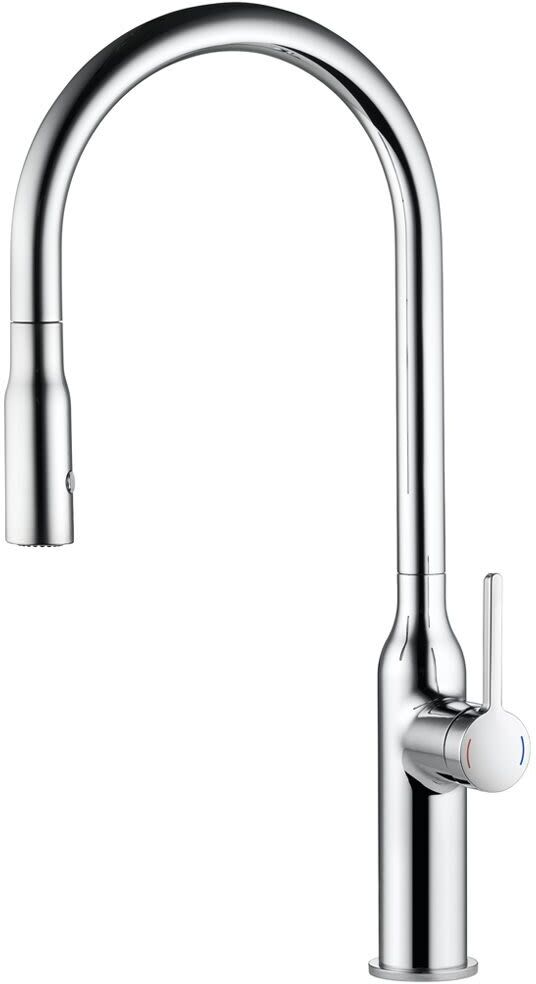 KWC SIN Single lever sink mixer with pull-out shower 10.261.002.000FL