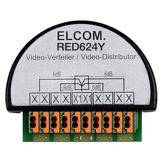 Elcom Videoverteiler 4-fach RED624Y 2Draht UP (RED624Y)