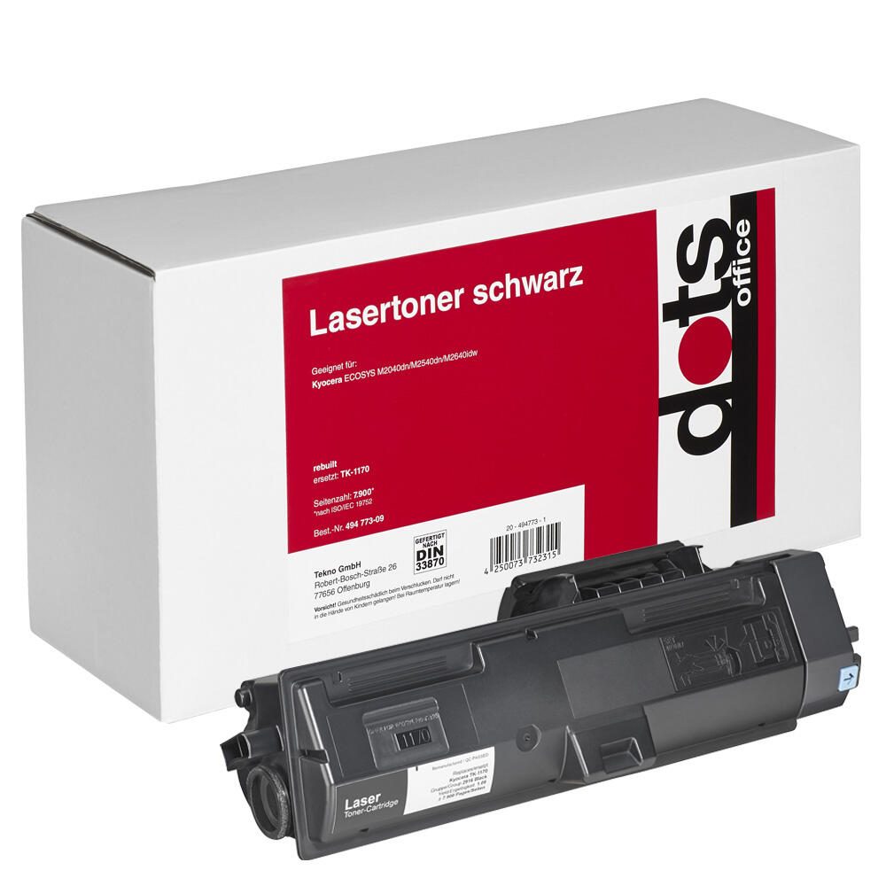 dots Toner kompatibel zu KYOCERA TK-1170 schwarz 2916,0000-DOTS