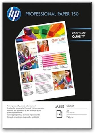 HP CG965A Professional Papel fotográfico brilhante para impressora a laser   A4 150 g 150 folhas