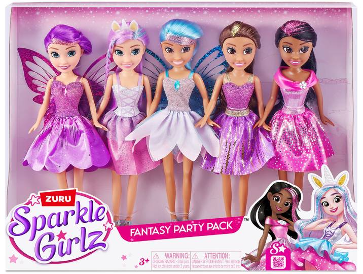 Zuru Sparkle Girlz Puppen-Set mit 5 Stück