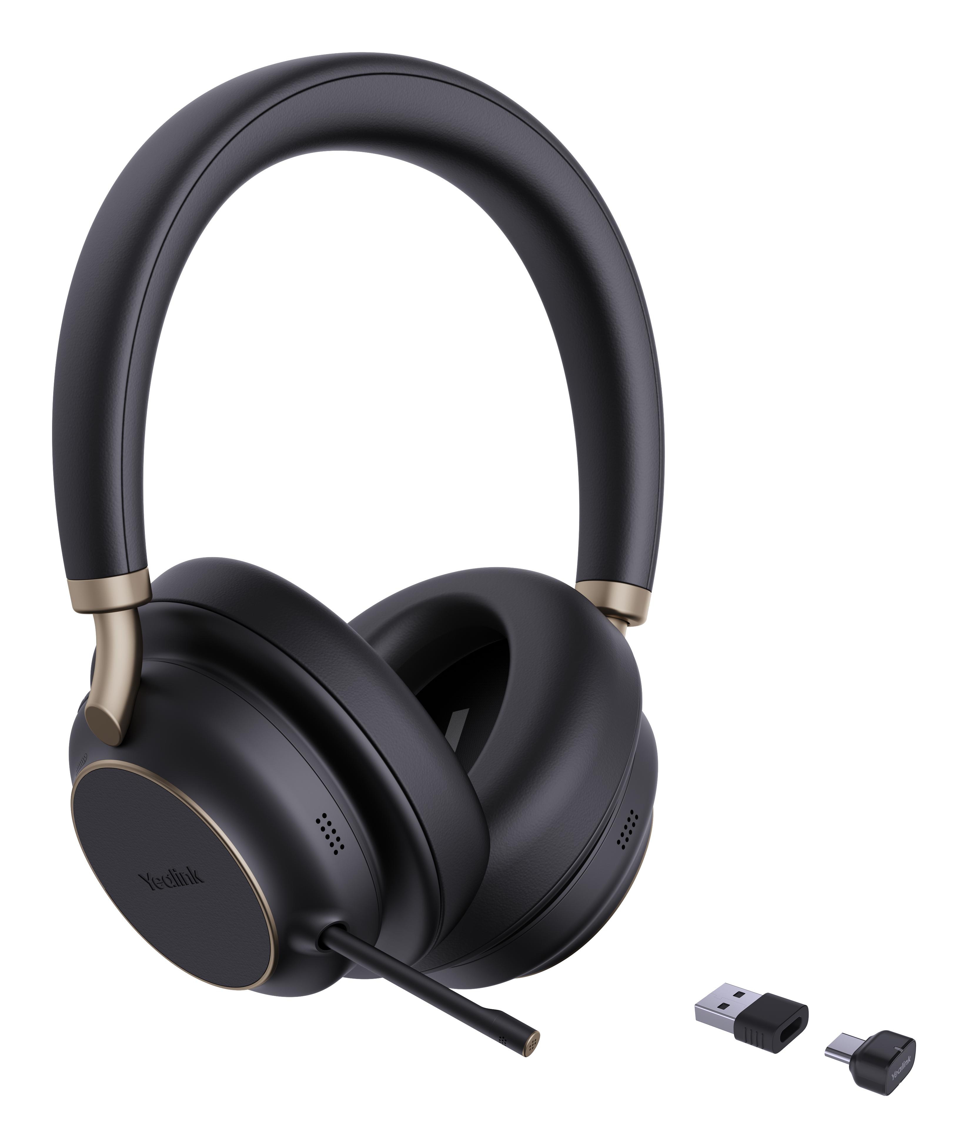 Yealink BH76 Plus Teams Bluetooth-Headset Schwarz, USB-C, 2.4 Ghz Empfänger, Microsoft Teams zertifiziert 1208707