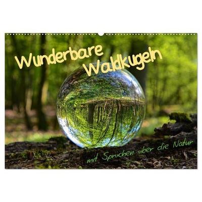 Wunderbare Waldkugeln (Wandkalender 2027 DIN A2 quer), CALVENDO Monatskalender