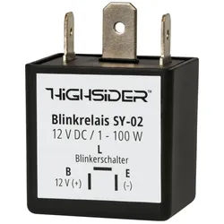 HIGHSIDER smart SY-02 Blinkrelais 3-polig, 12 VDC, 1-100 Watt