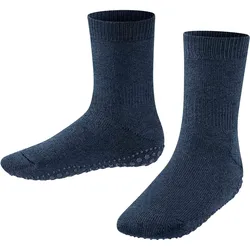 FALKE Kinder Stoppersocken - Catspads, Anti-Rutsch, Socken, Vollsohle, Merino-Wolle Denim Blau / 31-34