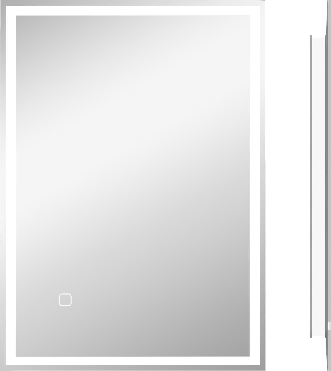Fortuna Lai badspiegel met LED-verlichting en touchbediening, wit