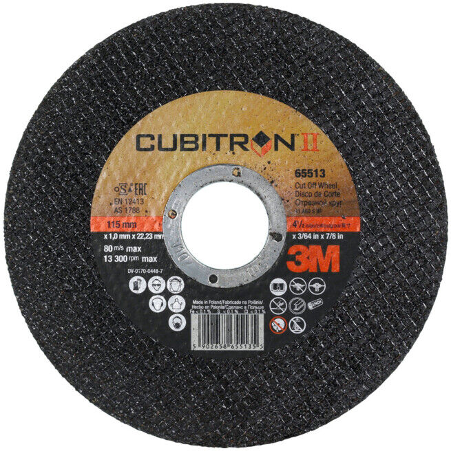 3M Disque à découper CUBITRON II, extra étroit, 115 mm (7100094902)