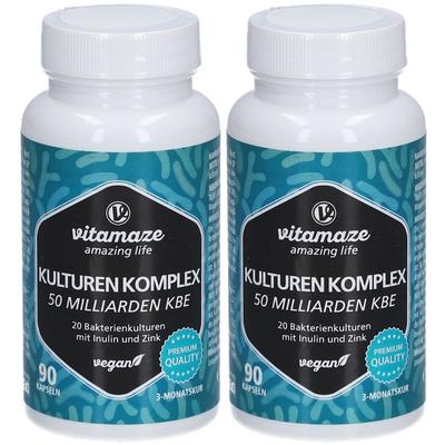 Kulturen Komplex 20 Darmbakter.50 Mrd KBE veg.Kps. 2x 2x90 St Kapseln