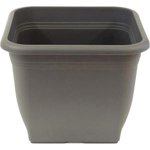 Greemotion Pflanztopf Pia, 9 Liter, 28 x 28 x 22,3 cm, anthrazit, aus Kunststoff