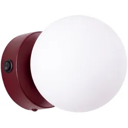 Sollux SL.2249 Wandleuchte YOLI 1 burgund mit Schalter