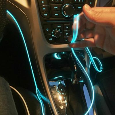 Modern Mode Marketplace USB Car Interior Ambient Light EL Wire Strip ice Blue