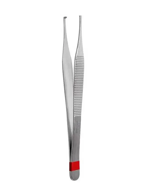 Fuhrmann GmbH Einmal-Pinzetten chirurgisch n. Adson, 12,0 cm, 1 x 2 Zähne, Metall, einzeln verpackt steril 25 Stück 36398-3