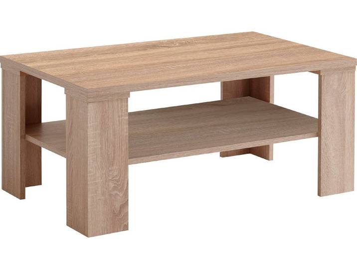 FMD Couchtisch Bastia, Couchtisch, rechteckig, Ablage, 100 x 60 cm