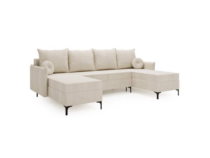 Sepro Meble Ecksofa Beige LEA U-Form, 281x168 cm, Wohnzimmer, Sofas & Couches, Wohnlandschaften, Ecksofas