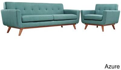 Modway Engage 2-piece Tufted Armchair and Sofa Set