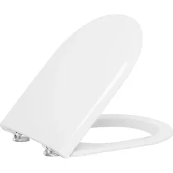 WC-Sitz Turvo Softclose Duroplast weiß Edelstahlscharnier Evenes