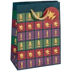 Sigel, Geschenkverpackung, Geschenktaschen, Small, Cut out style, Mattlack, Geschenkanhänge, Tragekordel, Papier: 157g/qm, 170
