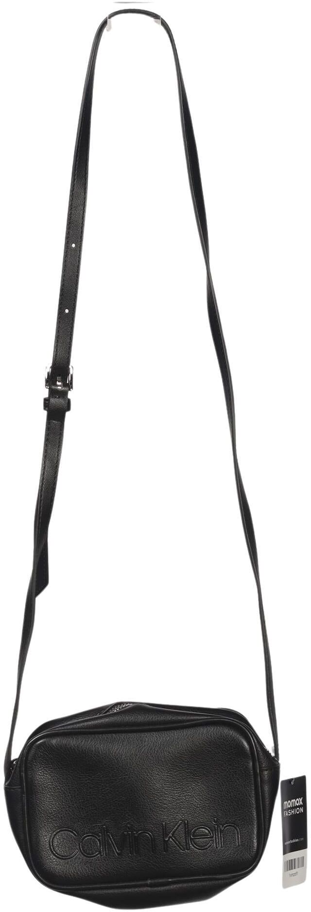 Calvin Klein Damen Handtasche klein, Schwarz, Kunstleder - Second Hand