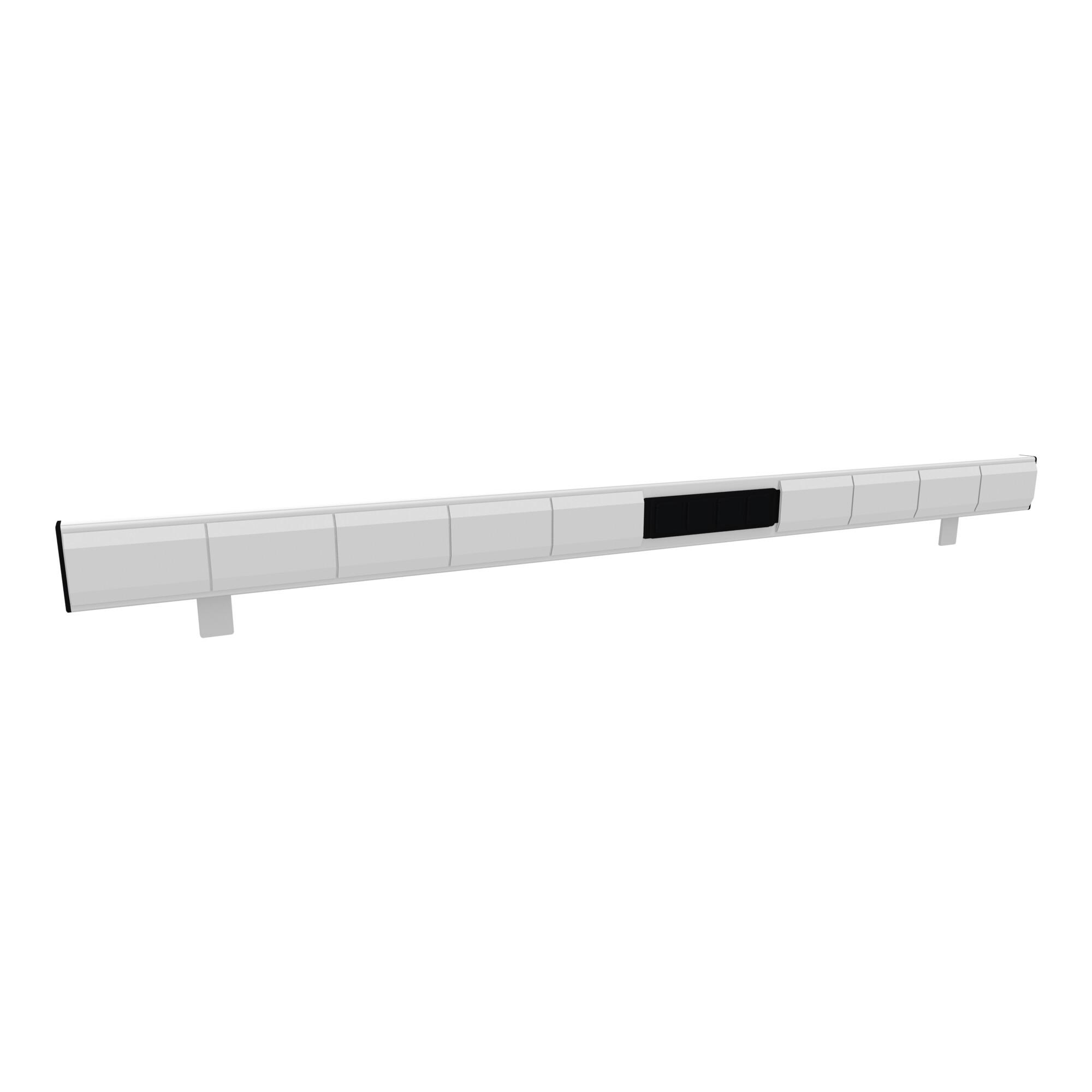 Rocholz Rückwandbord mit Energieleiste SYSTEM 1600 1590x50x100 mm (208516)