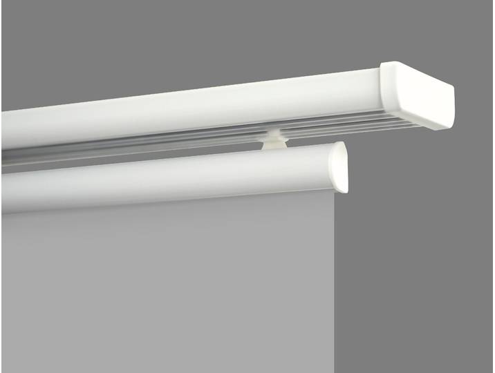 Gardinenschiene GOOD LIFE Sileno , weiss (weiß), L:140cm, Aluminium, Gardinenstangen, Gardinenschiene