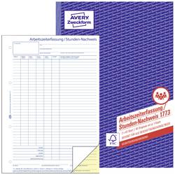 Avery-Zweckform Stundennachweis Formular 1773 DIN A4