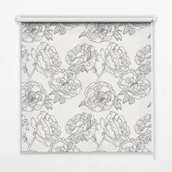 INNENROLLO - Fensterrollo - Rollo - 150x180 cm - Gezeichnete Rosen