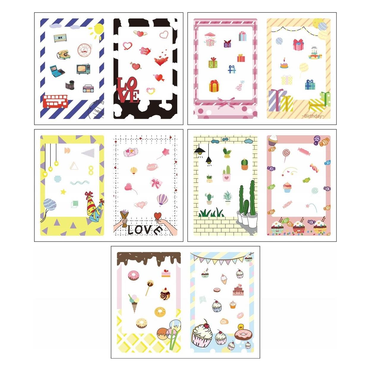 Loveinstant Zestaw 10x Naklejki Ramki Do Fuji Instax Mini 99 12 11 40 Evo Liplay Link (45197575)