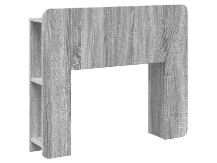 GPWERSDF Kopfteil Schrank mit Stauraum, Graues Sonoma Holzwerkstoff Robuste Bauweise, vielseitig als Schrank nutzbar, einfache Reinigung, sichere Wandbefestigung