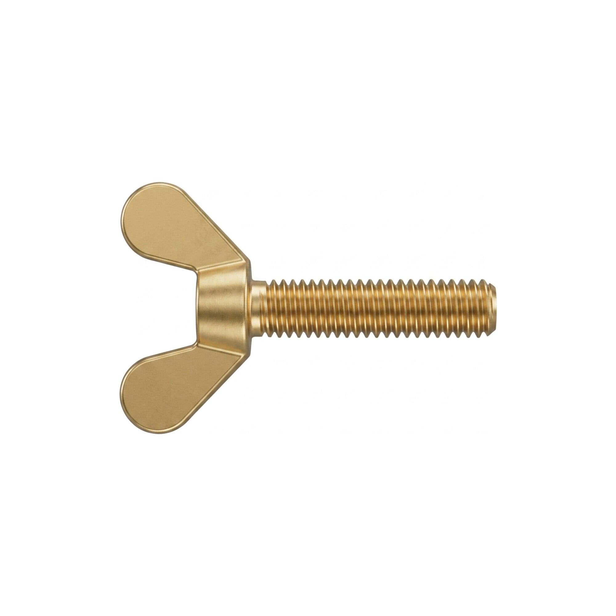 DIN 316 Flügelschraube deutsche Form M5x10 Messing blank ; Industrial Quality Supplies (003167000050010)