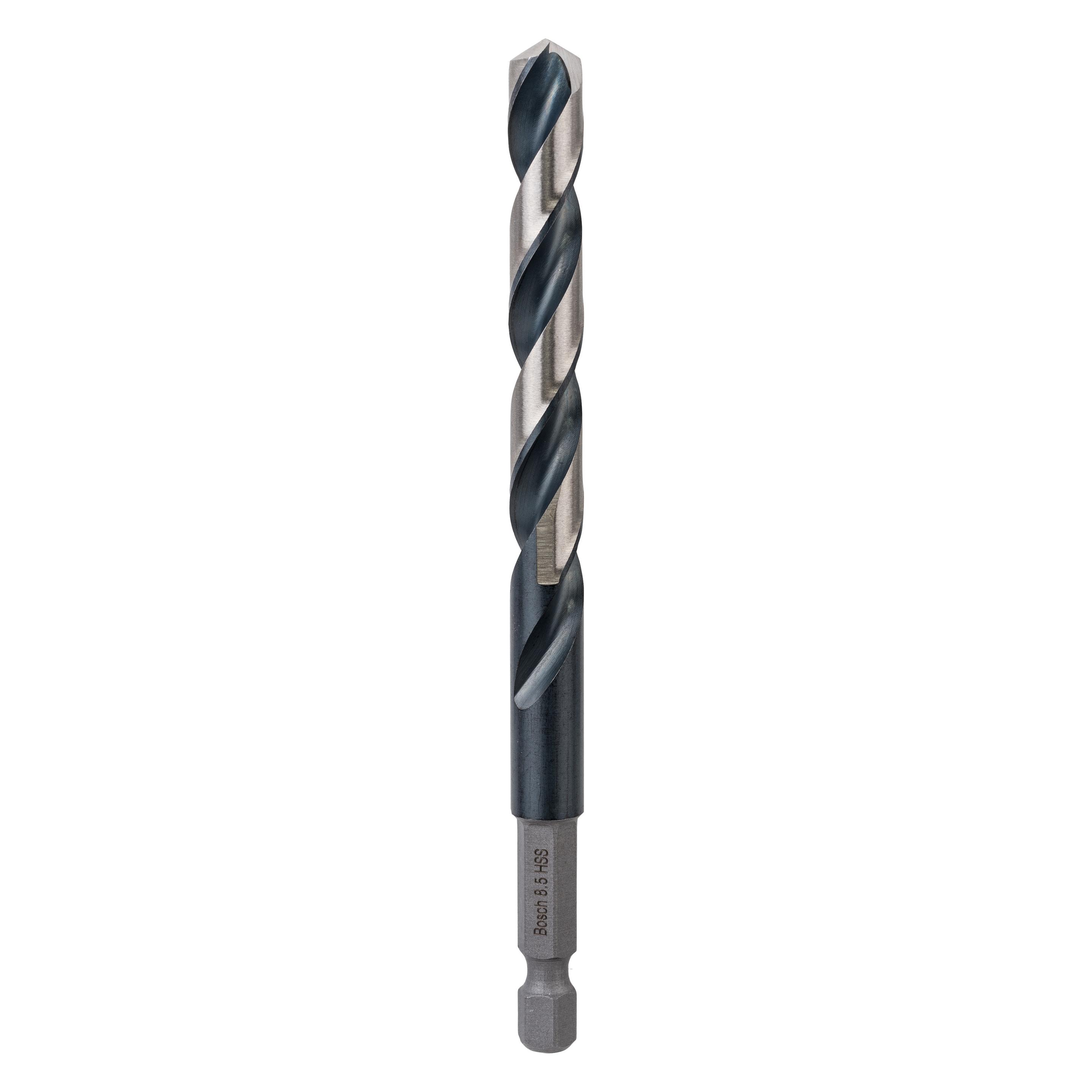 Bosch Professional Zubehör HSS Spiralbohrer mit Sechskantschaft 8,5 mm (2608577129)