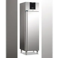 KLIMAITALIA Tropisch belüftetes 350-Liter-Edelstahlgefrierfach. Automatisches Auftauen. Temperatur -22°C/-18°C.  Maße LxWxH 48,4x73,5x210 cm. AXF350BT