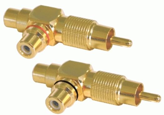 Phonocar Adapter/kupplung, Cinch Chinch-Y-Adapter Gold 046711