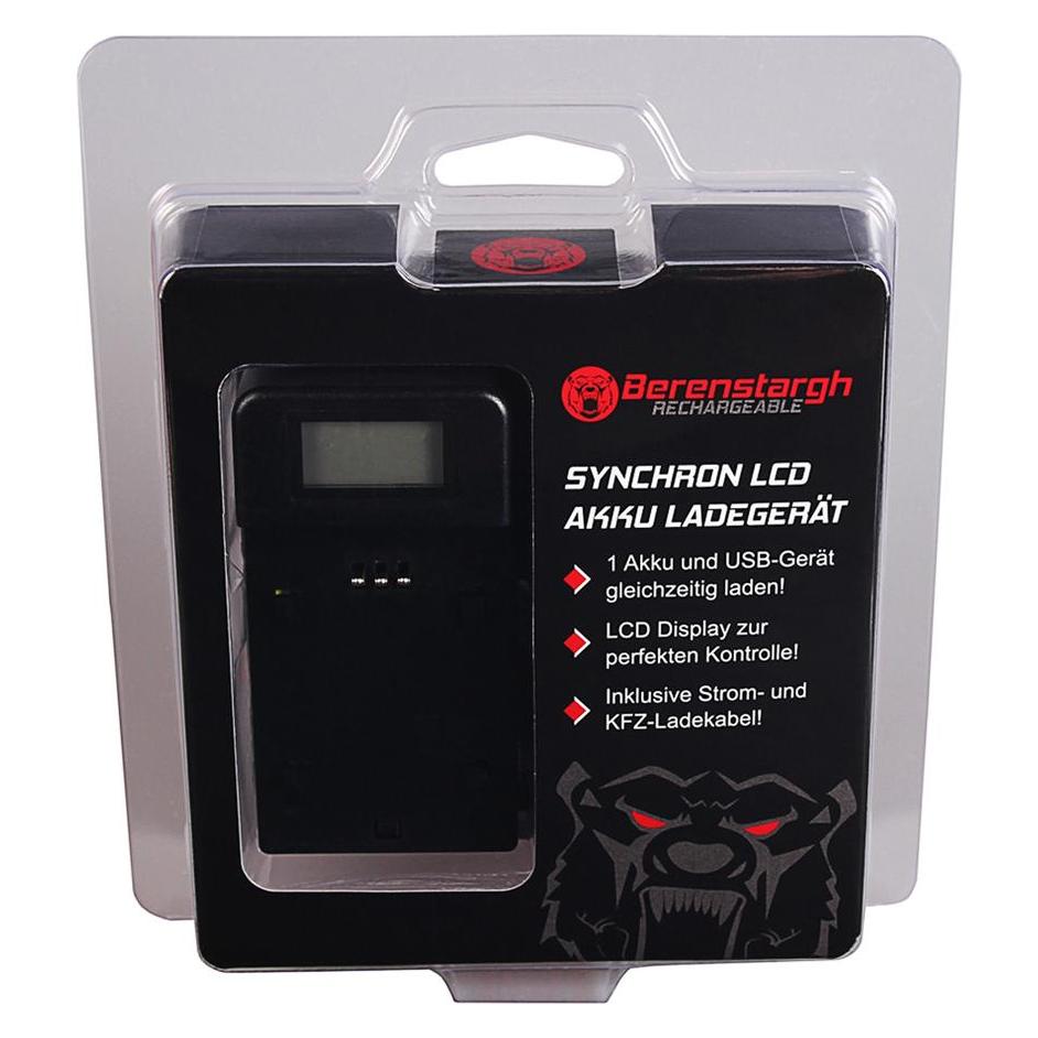 Berenstargh Synchron USB Ladegerät f. GoPro AHDBT-001 HD Hero 1 2 AHDBT-001 HD HD Helmet Hero HD (61064483)
