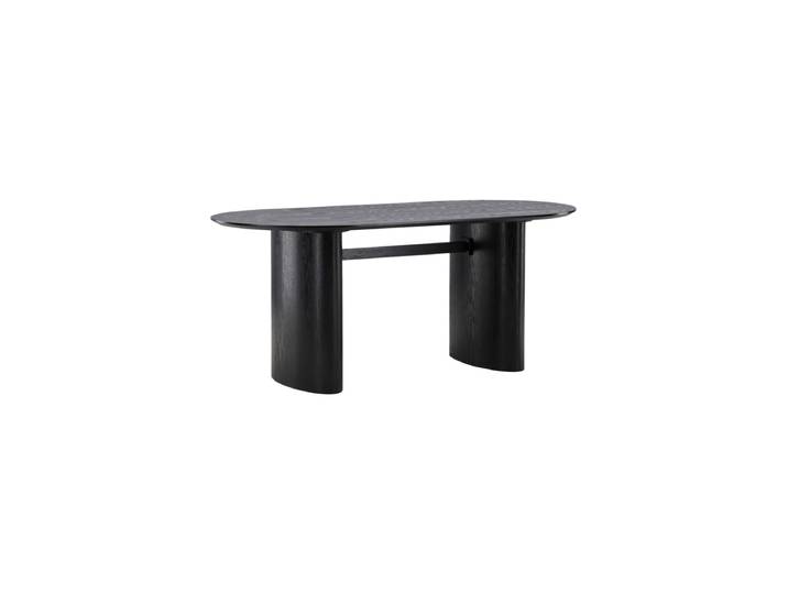 Ovaler Design Esstisch „Isolde“ - 180 x 90 cm Eiche Schwarz VE DESIGN