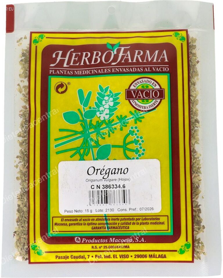 Macoesa macoesa oregano herbofarma 15gr