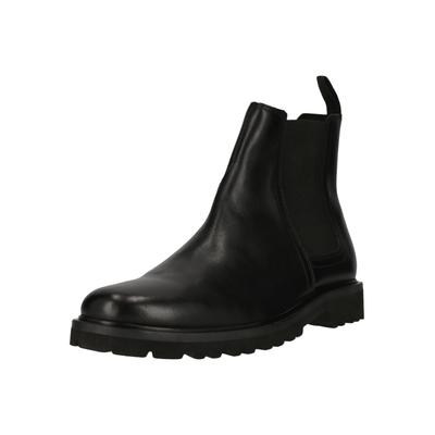 Stiefelette CLARKS "Berwick Easy", Herren, Gr. 41, schwarz, Leder, Schuhe Stiefelette, mit besonders weichem Fußbett