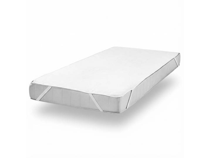 Saugstarke Frottee Spannbettauflage 90x200 cm, weiss