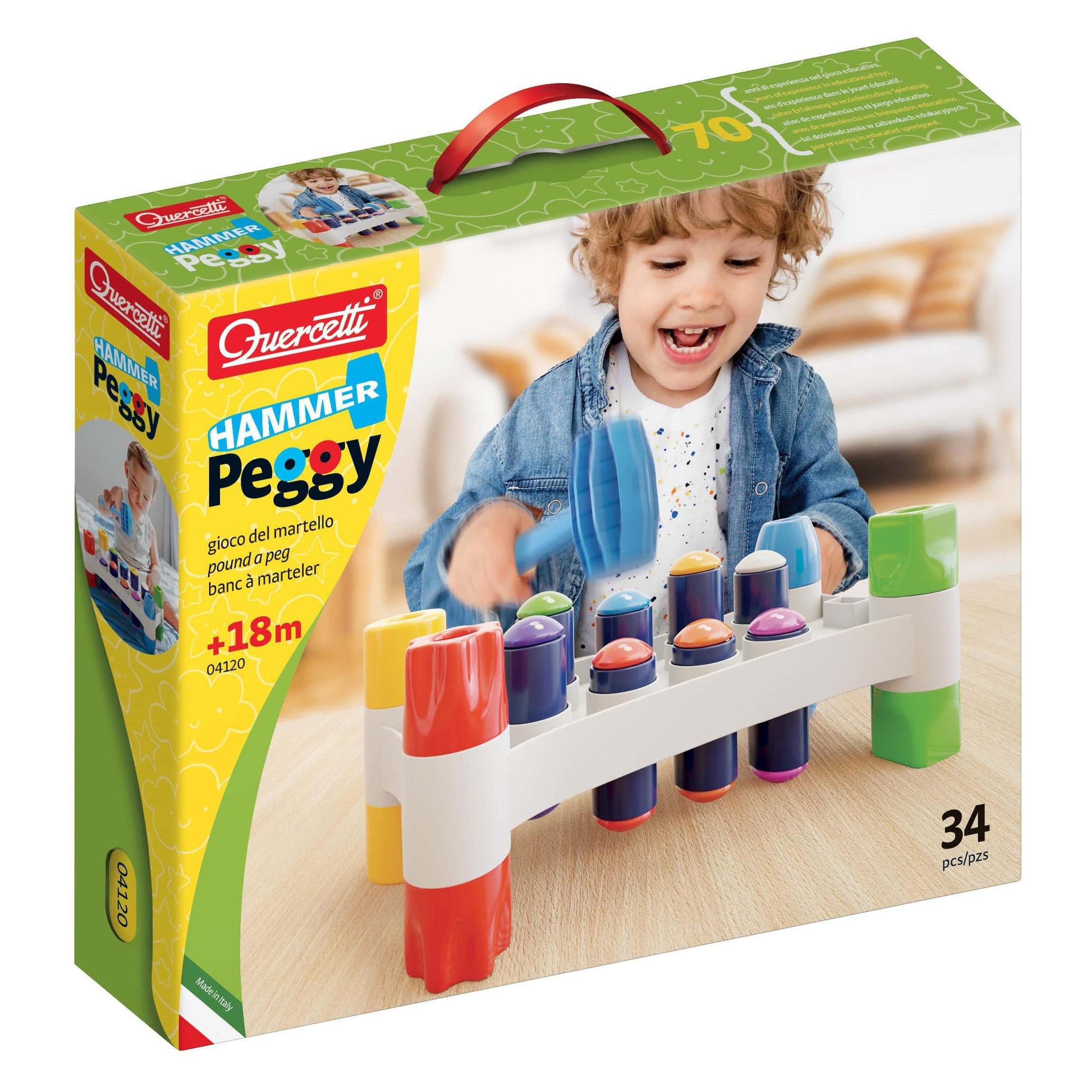 Quercetti Klopfbank: Hammer Peggy (491256)
