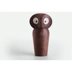 Owl, 12 cm, Eiche geräuchert