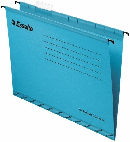 Esselte Classic Reinforced Suspension Files A4 - Blue, Pack of 25 (90311)