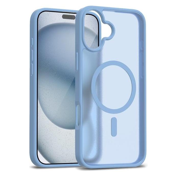 Crong Hybrid Matte Magnetic - MagSafe iPhone 17 Case (Blue) (Apple iPhone 17) (CRGHMMIP1763MBL)