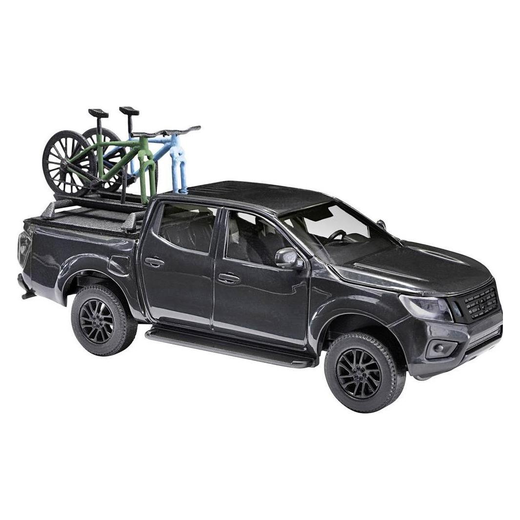 Busch 53724 H0 PKW Modell Nissan Navara mit zwei Bike (53724)